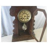 (FS) Antique Wood Clock Ansonia Clo...