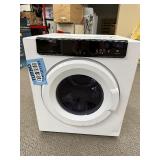 Merax 3.23 cu. ft. Vented Smart Electric Portable Electric Dryer in White with Touch Screen, Shipping Damaged Dented - Tested Works