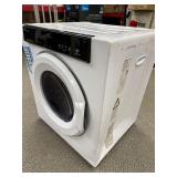 Merax 3.23 cu. ft. Vented Smart Electric Portable Electric Dryer in White with Touch Screen, Shipping Damaged Dented - Tested Works