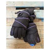 New Head Kids Winter / Ski Gloves with Dupont Sorona Insulation Black & Purple / L Large