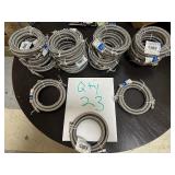 23 New Plumbshop 72" Icemaker & Humidifier Stainless Steel Plumbing Lines 1/4" Connections