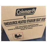 Coleman OneSource Rechargeable Heated Stadium Seat – Heated Camping Chair, Chair Pad, & Stadium Seat for Cool-Weather Outdoor Lounging, Tailgating, & Camping