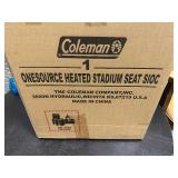 Coleman OneSource Rechargeable Heated Stadium Seat – Heated Camping Chair, Chair Pad, & Stadium Seat for Cool-Weather Outdoor Lounging, Tailgating, & Camping