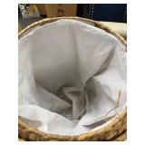 Home Decorators Collection Elephant Natural Woven Wood Laundry Room Hamper Basket with Lid (16" W)