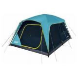 New Coleman Skylodge 10-Person Instant Camping Tent with E-Port, Mesh Storage Pockets, Ground Vent, Weathertec System, and Carry Bag, Blue and Black