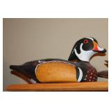 Wooden Duck Decoy & Carved Wood Duck Figures