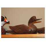 Wooden Duck Decoy & Carved Wood Duck Figures