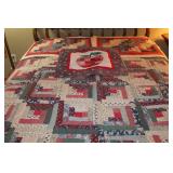 Vintage Calico Quilt Bedding Set