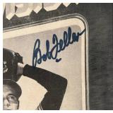 Bob Feller Signed Newspaper Ad with JSA COA - Vintage Baseball