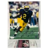 Charles Woodson Signed 8x10" Photo with JSA COA - Football