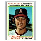 Nolan Ryan 1978 Topps Record Breaker #6 Vintage Baseball Card