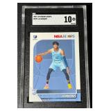 Ja Morant RC SGC Graded 10 Gem Mint 2019-20 Hoops #259 Rookie Basketball Card