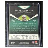 Mark Sanchez RPA RC Numbered 01/20 - 2009 Topps Triple Threads #123 - Tri-Relic Rookie Signed RARE Football Card