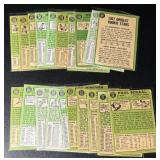 1967 Topps 20 Card Vintage Baseball Lot