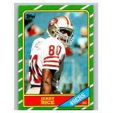 Jerry Rice RC 1986 Topps #161 Rookie Vintage Football Card