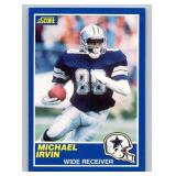 Michael Irvin RC 1989 Score #18 Rookie Football Card