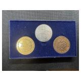 Games of the XXIIIRD Olympiad Los Angeles 1984 Three Coin Set