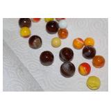 Vintage Marble Collection…54 Marbles Including Milk-Glass Cat-Eye Vitro Etc