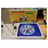 Vintage Kids Toys, Games…Fishing Game Taiwan, Hop-A-Long Hopster, Rail Thriller, Skip-O Etc