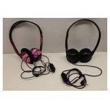 (2) Headphone Sets Koss On-the-Ear HP/6 Pink Camo