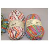 Wool Sock Scarf Yarn By OnLine, Opal w/Poly Nylon Cotton Etc