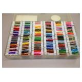 Vintage Assorted Colors Embroidery Floss Thread w/Storage Container