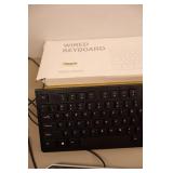 (2) New Wired Keyboards Victsing PC205A, HP SK-2028 and One-Used HP w/ Mouse(s)