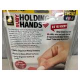 New 8 Pack of Ruby Holding Hands Magnetic Silicone Ties / Organizers