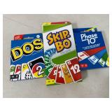 3 New Card Games - Dos, Skip-Bo, Phase 10