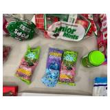 Large Lot of Candy, Andes Cherry Jubilee, Tootsie Pops, Dots, Junior Mints, Gummy Sushi, and More