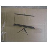 Portable 128" projector screen with...