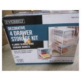 Decorative 4 drawer storage kit. 4 ...