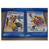 *5* Intellivision Games -MLB,Tennis, Auto Racing, NBA, Skiing