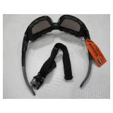 NEW 2 Pack of Ergodyne Skullerz LOKI Convertible Safety Spoggles w/ Strap -Black-Silver Mirror