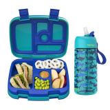 NEW Bentgo Kids Prints Lunch Box & Water Bottle Set - Sharks