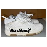 Authentic Off-White “For Walking” White Low-Top Sneakers Size 43 Men’s Designer Shoes