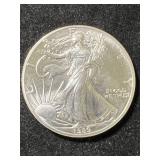 1989 AMERICAN SILVER EAGLE 1 TROY OZ .999 FINE SILVER