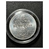 1986 100 Franc Coin