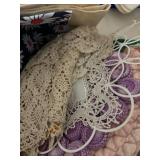 Potholders, Doilies and more, Many Vintage items