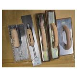 Lot of 5 Pride Work Plastering Trowels (Different sizes, New)