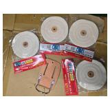 Lot of 4 Pitbull Buffing Soft (6" x 1/2", New in Pack) and one Hammer Holder