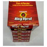 S. 10x 4pk(40pks) Big Red Gum