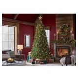 Home Accents Holiday 9 ft. Pre-Lit LED Barbour White Spruce Christmas Tree T10  Customer Returns See Pictures