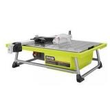 Lot of RYOBI 4.8 -Amps 7 in. Blade Corded Tabletop Wet Tile Saw Customer Returns See Pictures