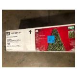 Home Accents Holiday 7.5 ft. Aldon Balsam Fir Pre-Lit LED Noble Artificial Christmas Tree T23 Customer Returns See Pictures