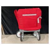 Radio Flyer, 3-in-1 EZ Fold Wagon, Padded Seat with Seat Belts, Red