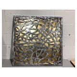 Empire Art Direct "Gold Enigma Polished Steel Sculpture Abstract Wall Art with Gold Leaf,Ready to Hang,Living Room, Bedroom & Office (PSL-19308-3232)