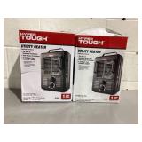 LOT OF 2 Hyper Tough New 1500W Milkhouse Utility Heater