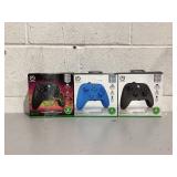 LOT OF 3 Power A Wired Xbox Controllers