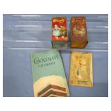 Antique Cocoa Tins, Cook Books